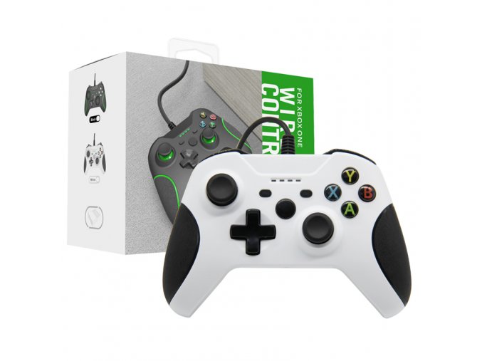 Xbox One ovladač drátový bílý