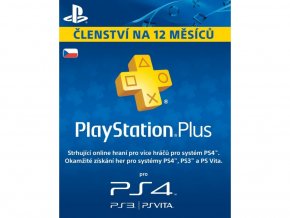 PS4 PlayStation Plus 12 měsíční členství