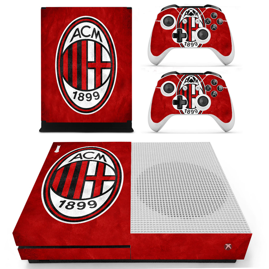 Xbox One S Polep Skin AC Milan