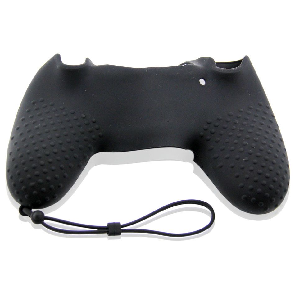 PS4 silikonový obal na ovladač s poutkem Barva: černý