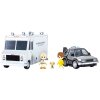 Akční figurka Back to the Future Q-Village Vehicles - Time Machine Deluxe Set 9 cm