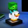 Lampička Minecraft - Chicken Jockey Icon Light