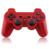 PS3 červený bezdrátový ovladač