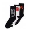 Ponožky Naruto Shippuden - Sasuke Symbol 3-Pack (39-42)
