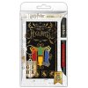 Dárkový set Harry Potter - Barevný erb: zápisník, pero a klíčenka