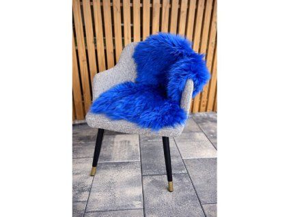 Schapenvacht blauw