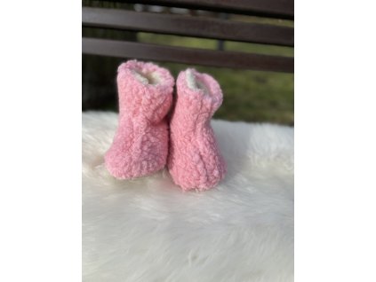 Kinder-Wollpantoffeln-roze