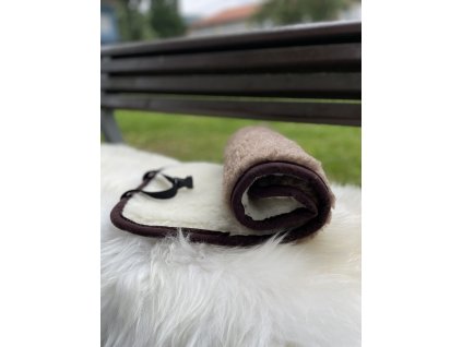 Ľadvinový pás na zapínanie hnedý