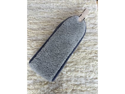 Grijs niergordel van schapenwol