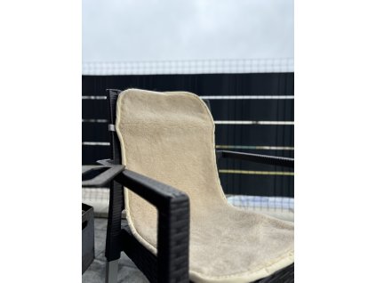 Podsedák z ovčej vlny béžový