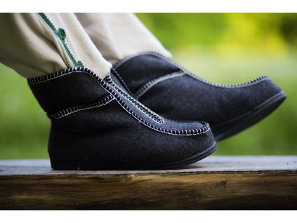 Pantoffels van schapenwol