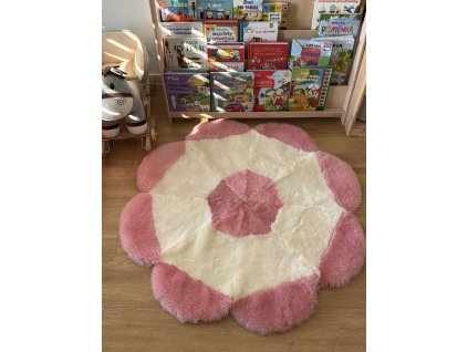 Tapijt bloem roze