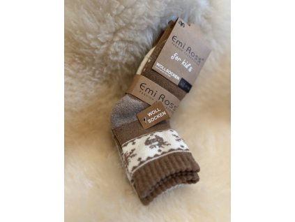 Detské vlnené ponožky, 3 kusy