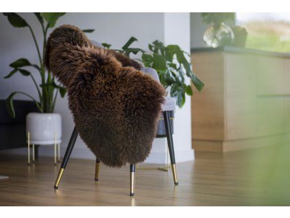 Schapenvacht donker bruin