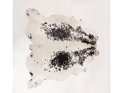 Luxe Argentijns rundleer wit-zwart mix