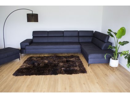 Schapenvacht vloerkleed bruin