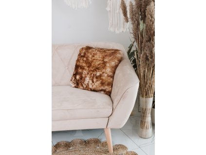 Kussen van schapenvacht mouflon