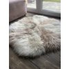 Beige-wit rond vloerkleed