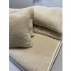 Wollen set beige