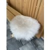 Zitkussen van schapenvacht wit