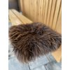 Zitkussen van schapenvacht bruin