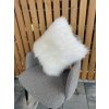Kussen van schapenvacht wit