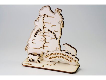 Veľkofatranská magistrála mapa