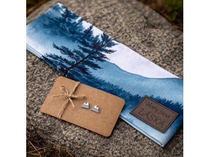 vzor modry hřeben set čelenka naušnice