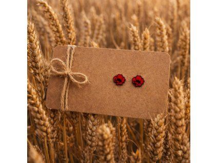 náušnice vlčí mák