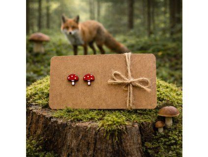 náušnice muchmůrky