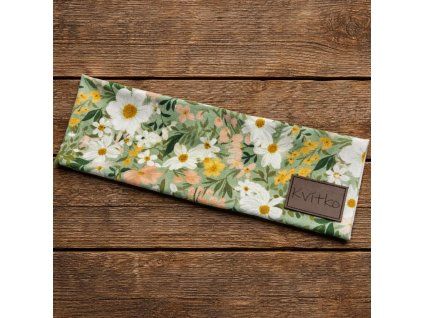 čelenka květiny mint