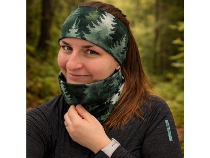 čelenka s nákrčníkem les osoba