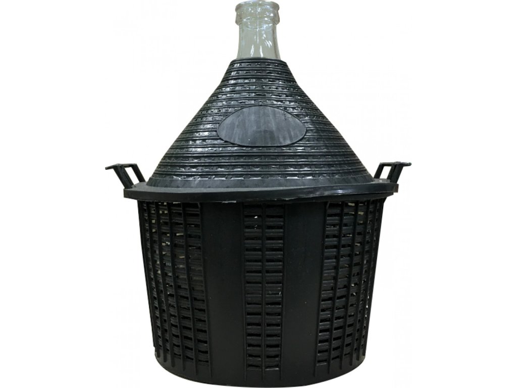 Balon 54 l butla gąsior na wino kosz plastikowy