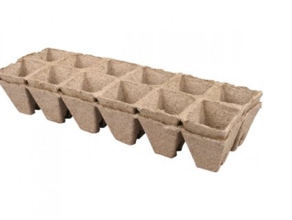 Pojemnik na torf 4,5x4,5cm płytka 10 szt