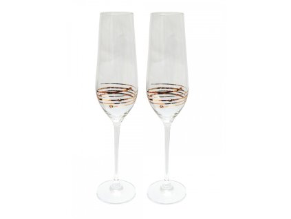 Kieliszki Gold flute 230 ml, 2 szt