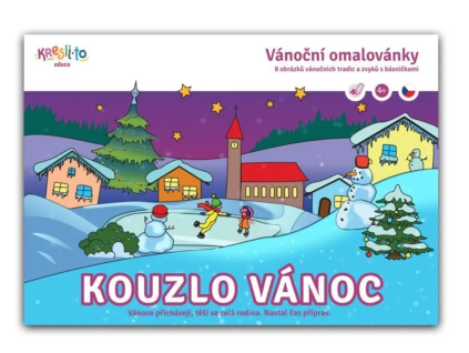 15815 detske omalovanky kouzlo vanoc