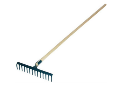 16760 hrabe kovove 10 zubu 150cm