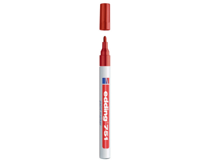 17888 popisovac edding 751 cerveny