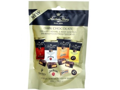 Mini czekoladki gorzkie z karmelem i alkoholem Anthon Berg 100 g