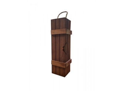 Pudełko na 1 butelkę - brązowe