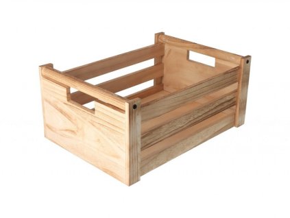 Pudełko z naturalnego drewna 31 x 21 x 14 cm