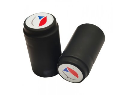 Kapturek termokurczliwy 31x55mm czarny mat, flaga CZ