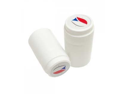 Kapturek termokurczliwy 31x55mm biały mat, flaga CZ