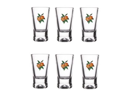 Zestaw kieliszków z nadrukiem w opakowaniu