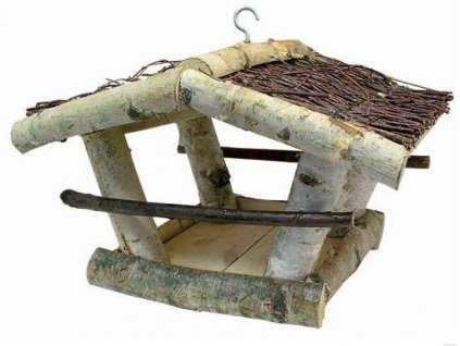 Karmnik dla ptaków 35x30x22 cm, brzoza