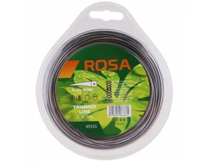 Żyłka do kosiarki o przekroju kwadratowym 2,4 mm x 15 m z nylonowym rdzeniem