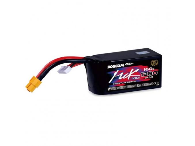 dogcom 6s 1380mah 160c lipo battery mck edition v2