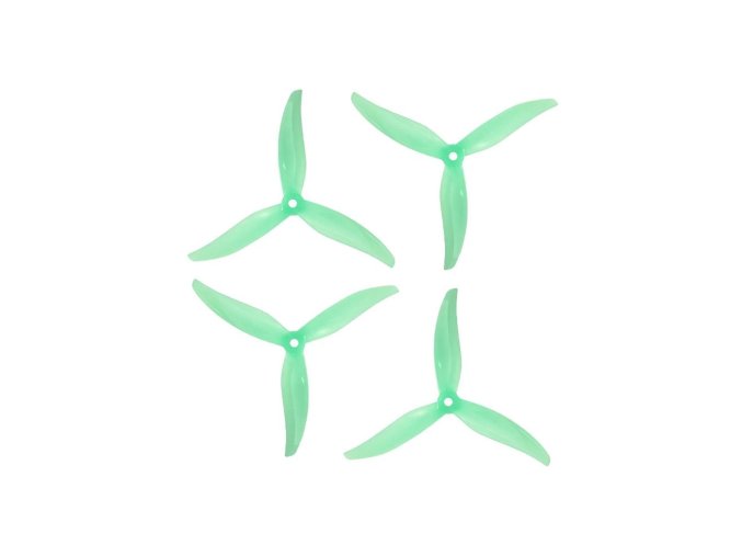 gemfan proxy 5127.5 3 blade propeller set of 4 mint green 1