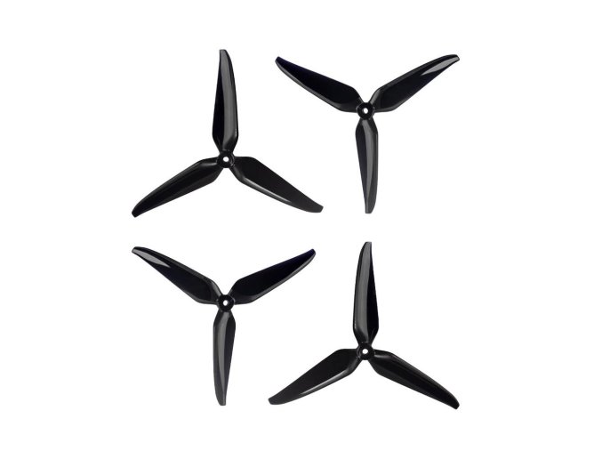 gemfan 7140 3 blade propeller set of 4 black image 1