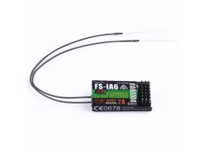 FS IA6 Flysky iA6 2.4G 6 CH RC Receiver with Double Antenna Compatible i4 i6 i10 01